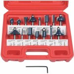 Fraises defonceuse 6. 35mm, coffret de 15 fraises tige de 6. 35mm 1 / 4 , coupe - outils pour travail ...