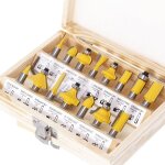Fraises defonceuse 8mm, coffret de 15 fraises  rainurer bois en carbure de tungstne, professionnelles ...