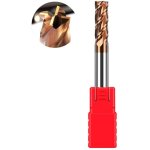 Fraise d'extr�mit� en m�tal dur, rev�tement altin 55 hrc, 4 coupes, perceuse, fraisage, finition, plong�e, ...