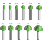 Fraise � fond rond bois, 11pcs router bits 8mm tige fraise � gorges carbure queue fraise � rainurer pour ...