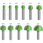 Fraise � fond rond bois, 11pcs router bits 8mm tige fraise � gorges carbure queue fraise � rainurer pour ...