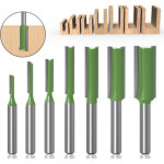 Fraise � m�che droite en carbure de tungst�ne, tige simple � double cannelure, pour le bois, 6mm, 1 pi�ce ...