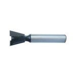 Fraise de queue d'aronde, � : 12, 7 mm, angle 14�, long. utile 12 mm, long. totale : 45 mm
