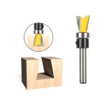 Fraise queue d'aronde guide 12, 7 x 12, 7 mm - queue 6, 35 mm