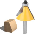 Fraise à raboter à queue, fraise à chanfreiner, chanfrein, chanfrein de 8mm avec roulement, outil de ... Fraise à raboter à queue, fraise à chanfreiner, chanfrein, chanfrein de 8mm avec roulement, outil de ...
