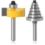 Fraise  rainurer 8mm pour dfonceuse - outil de menuiserie avec roulements rglables pour travail bois ...