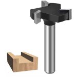 Fraise  surfacer en carbure de tungstne pour le travail du bois, avec tige de 6 mm