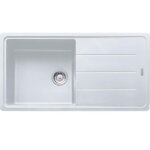 Franke - basis - vier en fragranite bfg 611, 97x50 cm, blanc artic 114. 0285. 303