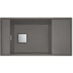 Franke - cuve fresno fragranit fng 111 - 86 stone - bonde automatique - 860 x 458 x 195 mm