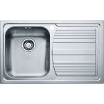Franke - logica - �vier en inox lll 611 / 2, 79x50 cm, tiss� 101. 0120. 183
