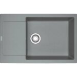 Franke - maris - �vier en fragranit mrg 611 - 78 bb, 78x50 cm, pierre grise 114. 0363. 221