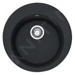 Franke rondo - �vier en fragranit, rog 610, 510 mm, rond, onyx 114. 0283. 879
