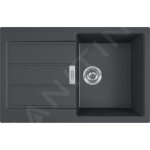 Franke - sirius - 2. 0 s2d 611 - 78 tectonite evier  encastrer noir