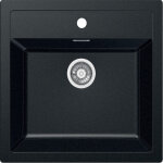 Franke - sirius - �vier en tectonite sid 610, 56x53 cm, noir 114. 0264. 011