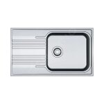 Franke - smart - vier en inox srx 611 - 86 lb, 86x50 cm, siphon 101. 0395. 055