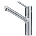 Franke - taros neo - mitigeur d'vier fc 6384. 501 avec douchette extractible, rabattable sous fentre, ...