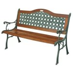 Fraschetti - banc ext�rieur en fonte de rotin en fonte 126x60cm garden deluxe collection
