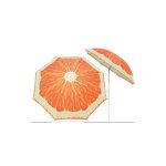 Fraschetti - parasol de plage imprim� fruits oranges 180cm avec �tui