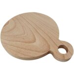 Planche  dcouper ronde en bois avec poigne annulaire 20x25