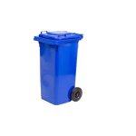 Fraschetti - poubelle a' roulettes bleue de 240 litres avec deux roues cm 72x58x106h poubelle pour la ...