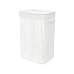 Compactor - free - panier � linge 40x30x60 cm, bambou / blanc ran9108