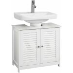 Sobuy - meuble sous lavabo, armoire salle de bain à 2 portes, 2 Étagères réglables, compatible siphon ... Sobuy - meuble sous lavabo, armoire salle de bain à 2 portes, 2 Étagères réglables, compatible siphon ...