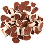 Friandise canard et poisson rouleaux de sushi hapki bbq pour chien 85 g sans gluten flamingo