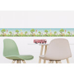 Frise auto - collante ourson, renard et lapin en couleur - 1 rouleau de 0, 97 x 5 m