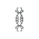 Frise en fonte pour appui de fen�tre ou garde - corps - hauteur 380mm largeur 120mm - double face deco ...