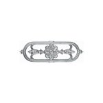 Frise motif floral pour appui de fen�tre ou garde - corps - hauteur 110mm largeur 310mm - aluminium - ...