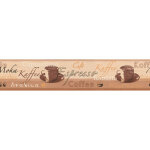 Bricoflor - frise murale pour cuisine | frise papier peint cuisine marron & beige | frise tapisserie ...