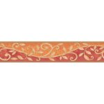 Bricoflor - frise murale motif feuille beige | frise papier peint cuisine rouge & orange | frise tapisserie ...