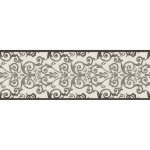 A. s. creations - frise papier peint noire et blanche | frise tapisserie baroque pour couloir | frise ...