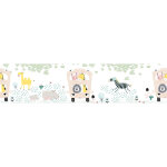A. s. creations - frise tapisserie jungle safarifrise tapisserie animaux dcorez facilement une chambre ...