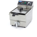 Friteuse - 10 l - 1 panier - avec robinet de vidange