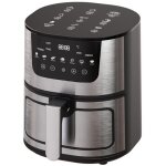 Friteuse  air 7l, friteuse domestique multifonctionnelle ferme invisible en acier inoxydable, four ...