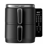 Royalty line - friteuse  air chaud air fryer double panier verticale 11l 2800w comfy nest cn06177