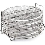 Compatible avec la friteuse � air ninja foodi - grille de d�shydratation � 5 niveaux - acier inoxydable ...