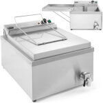 Friteuse pour beignets de poisson avec grille 12 l 3500 w - hendi 205914