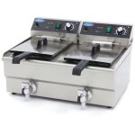 Friteuse double pro eco, 2 x 13 l - 2 paniers, 230 v, 6000 w