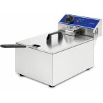 Friteuse electrique professionnelle 10l (3000w, 230v, principe de la zone froide, temprature 50 - 200c, ...