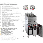 Friteuse �lectrique sur coffre - 9 - 10 litres - valentine - evo250