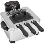 Homcom - friteuse familiale 5l 2000w thermostat timer réglables acier inox Homcom - friteuse familiale 5l 2000w thermostat timer réglables acier inox
