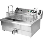 Friteuse professionnelle 1 x 23 l 6 000 w 570 x 580 x 340 mm 380 - 400 v