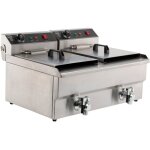 Friteuse professionnelle �lectrique - 2 x 8 litres - 2 x 3, 3 kw - combisteel