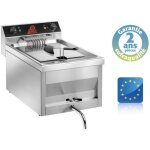 Friteuse professionnelle lectrique  poser - super puissante - 9 litres - sofraca