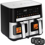 Friteuse sans huile 10l magicfox avec fentre visible, 9 programmes, 2 tiroirs, panneau tactile led, ...