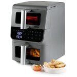 Friteuse sans huile - domo - airfryer do550fr - double cuve 3. 5 l + 6, 5 l - 10 programmes - 2500 w