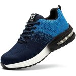 Chaussures de securite, hommes femmes lgre basket de securite respirante confortable chaussure de travail ...