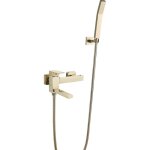 Fro mitigeur baignoire or bross� robinet de baignoire mural robinet de baignoire en laiton douche chaude ...
